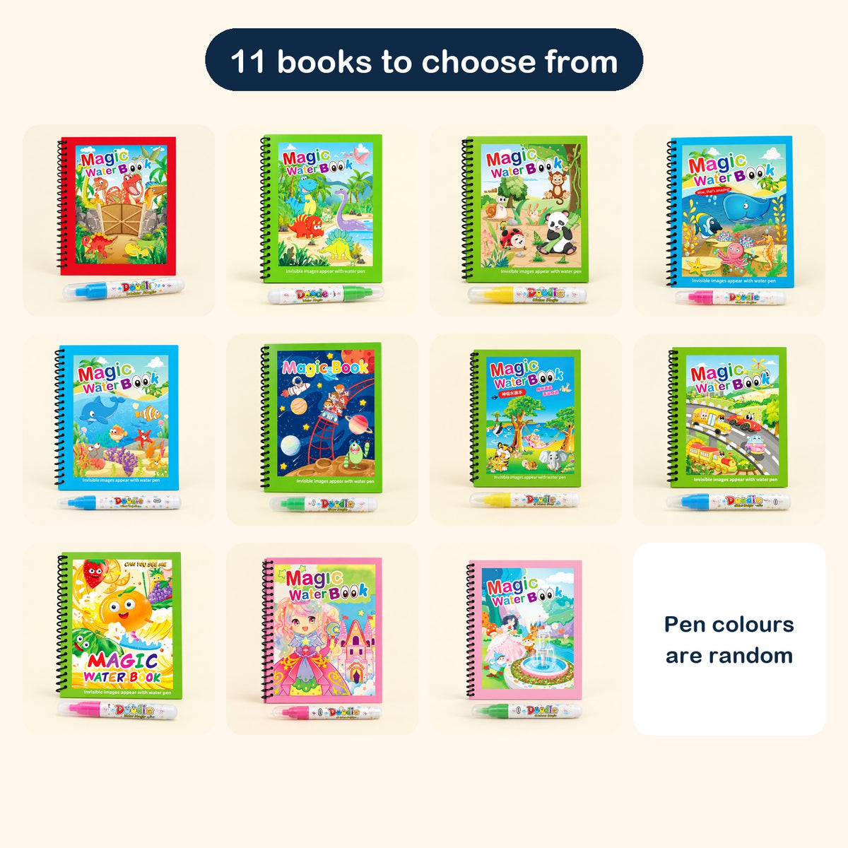 11 books to choose from